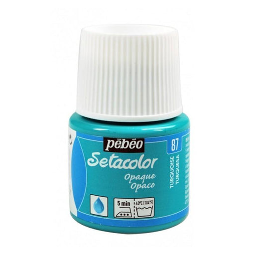 Pebeo Setacolor Opaco 45cc N║87 turquesa PEBEO CENTROARTESANO