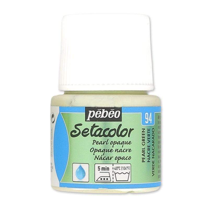 Pebeo Setacolor Opaco perlado 45cc N║94 verde nacarado PEBEO CENTROARTESANO