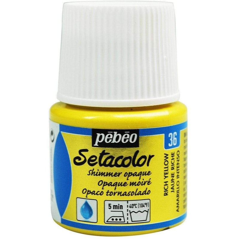 Pebeo Setacolor opaco tornasolado 45cc nº36 amarillo intenso PEBEO CENTROARTESANO