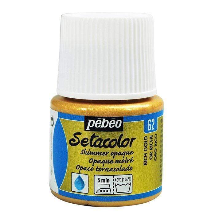 Pebeo Setacolor opaco tornasolado 45cc n║62 oro rico PEBEO CENTROARTESANO