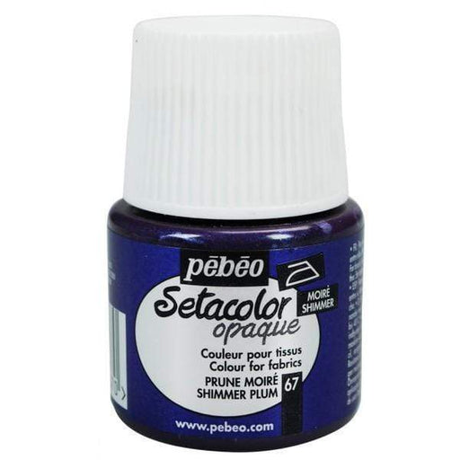 Pebeo Setacolor Opaco tornasolado 45cc N║67 Ciruela PEBEO CENTROARTESANO