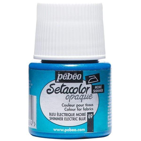 Pebeo Setacolor Opaco tornasolado 45cc N║69 Azul Electrico PEBEO CENTROARTESANO