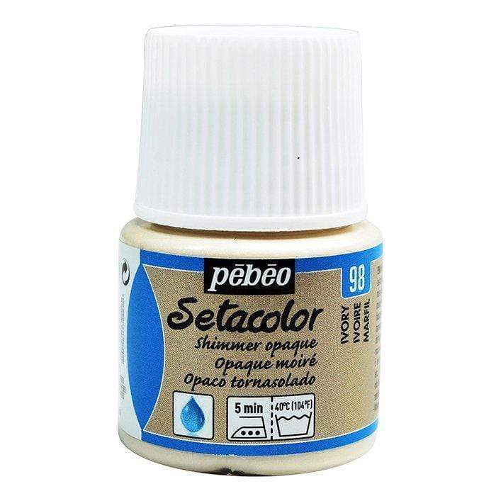 Pebeo Setacolor Opaco tornasolado 45cc N║98 marfil PEBEO CENTROARTESANO