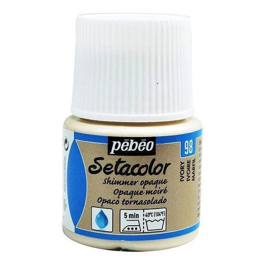 Pebeo Setacolor Opaco tornasolado 45cc N║98 marfil PEBEO CENTROARTESANO