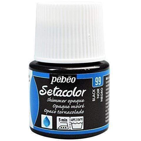 Pebeo Setacolor Opaco tornasolado 45cc N║99 negro PEBEO CENTROARTESANO