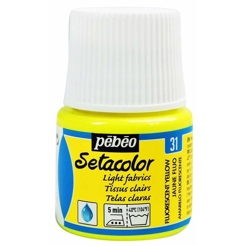 Pebeo Setacolor telas claras amarillofluorecente pebeo CENTROARTESANO