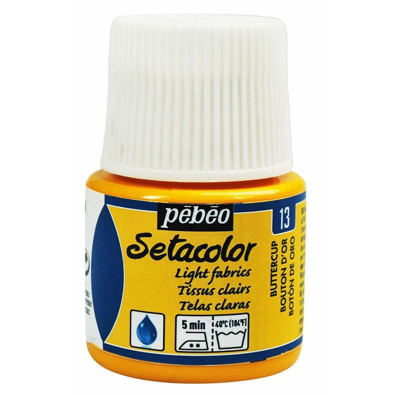 Pebeo Setacolor telas claras Boton de oro pebeo CENTROARTESANO