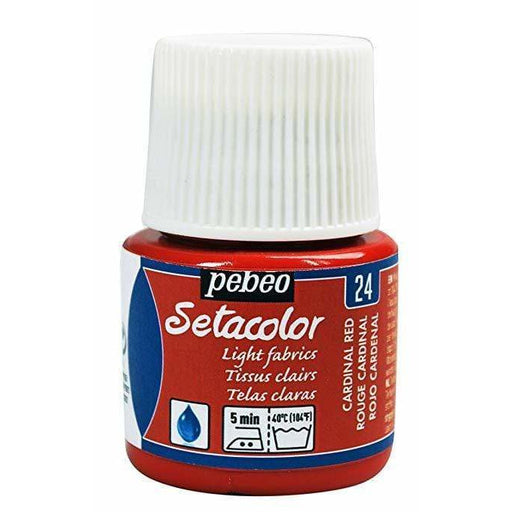 Pebeo Setacolor telas claras rojo cardenal pebeo CENTROARTESANO