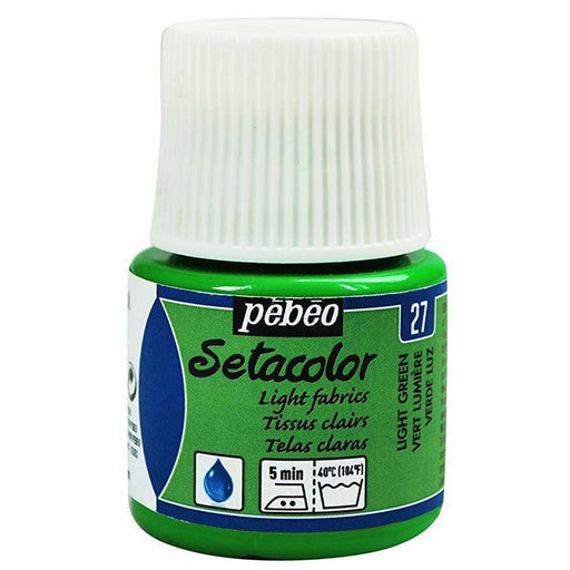 Pebeo Setacolor telas claras Verde luz pebeo CENTROARTESANO