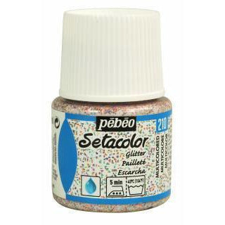 Pebeo Setacolor telas glitter multicolor pebeo CENTROARTESANO