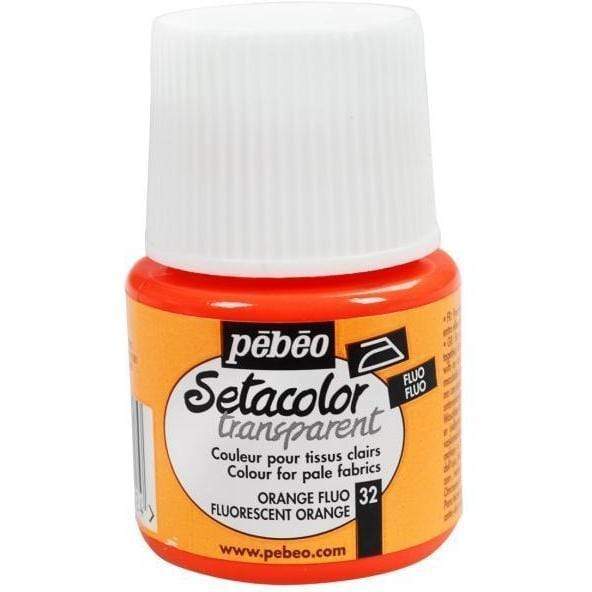Pebeo setacolor transparente fluo 32 naranja PEBEO CENTROARTESANO