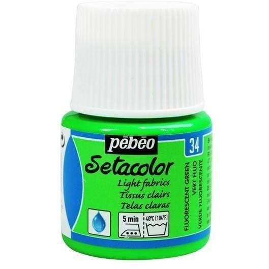 Pebeo setacolor transparente fluo 34 verde PEBEO CENTROARTESANO