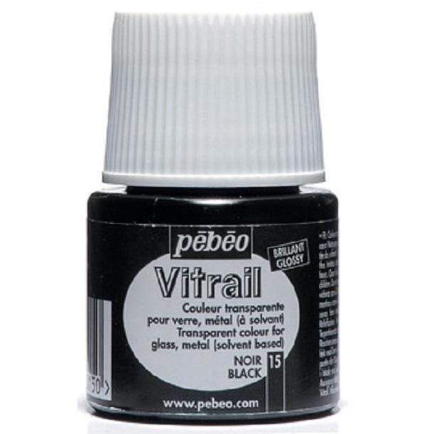Pebeo Vitrail 050015 45ml negro PEBEO CENTROARTESANO