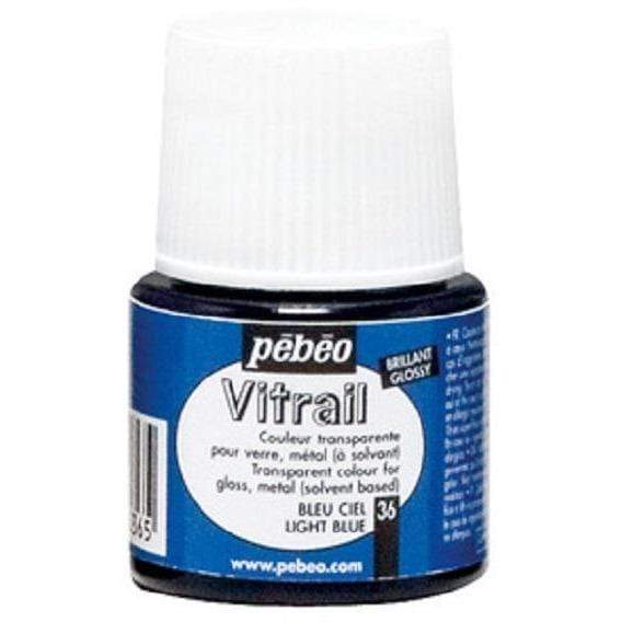 Pebeo vitrail 050036 45ml Azul claro PEBEO CENTROARTESANO