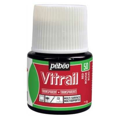 Pebeo Vitrail 050050 FL45ml Rojo PEBEO CENTROARTESANO