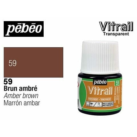 Pebeo Vitrail 050059 FL45ml Marron ambar PEBEO CENTROARTESANO