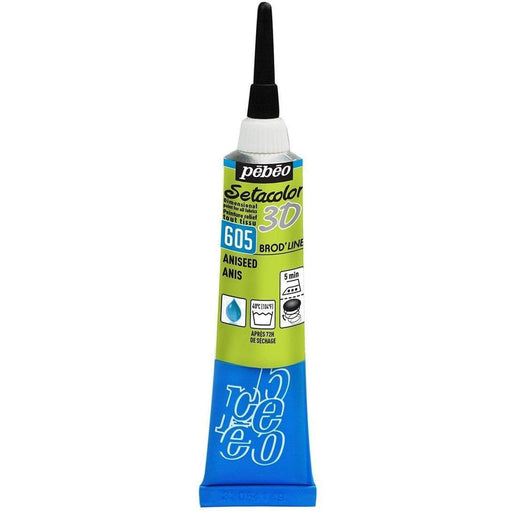 Setacolor 3D brod'line 20ml 605 anis PEBEO CENTROARTESANO