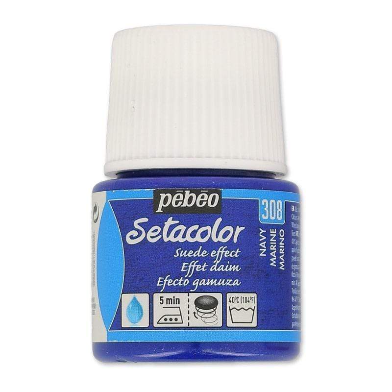 Setacolor gamuza 45ml 308 azul marino PEBEO CENTROARTESANO