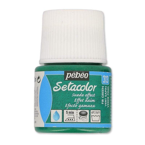 Setacolor gamuza 45ml 313 verde pino PEBEO CENTROARTESANO