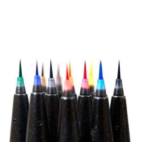 Pentel estuche rotulador fibra punta pincel extra fino 12ud SESF30C12 PENTEL CENTROARTESANO