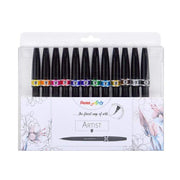 Pentel estuche rotulador fibra punta pincel extra fino 12ud SESF30C12 PENTEL CENTROARTESANO