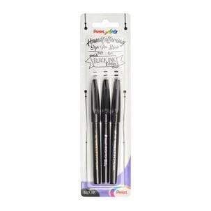 Pentel estuche rotulador fibra punta pincel flexible 3ud XSES153 PENTEL CENTROARTESANO