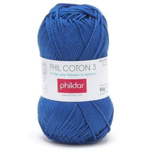 Phildar ovillo hilo algodon 50gr 3" 2180040 ultramar PHILDAR CENTROARTESANO