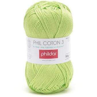 Phildar ovillo hilo algodon 50gr 3" 2230043pistacho PHILDAR CENTROARTESANO