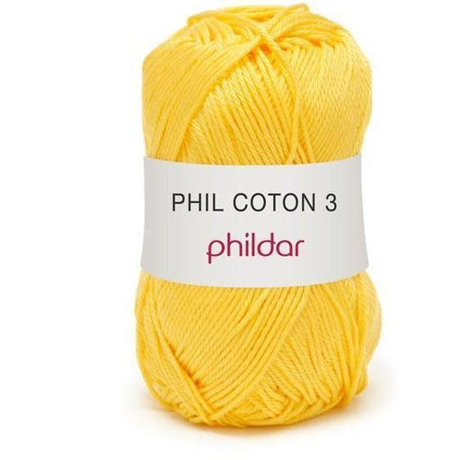 Phildar ovillo hilo algodon 50gr 3" 2250045 amarillo sol PHILDAR CENTROARTESANO