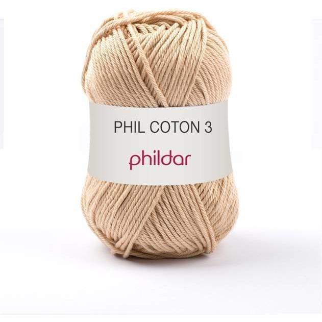 Phildar ovillo hilo algodon 50gr 3" 1111192 seigle PHILDAR CENTROARTESANO