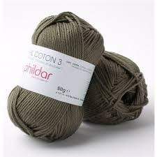 Phildar ball of cotton thread 50gr 3" 140660077 Army