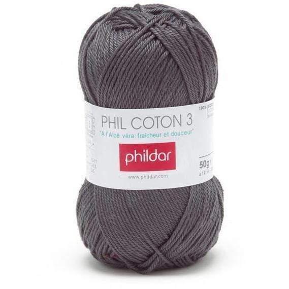Phildar ovillo hilo algodon 50gr 3" 2330048 mineral PHILDAR CENTROARTESANO