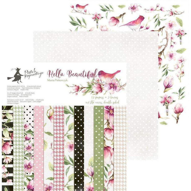 Pack paper piatek 30x30 12H P13-206 hello beautiful PIA CENTROARTESANO