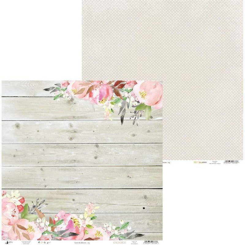 Pack paper piatek 15x15 24hp 13-253 love in bloom PIATEK TRYNASTEGO CENTROARTESANO