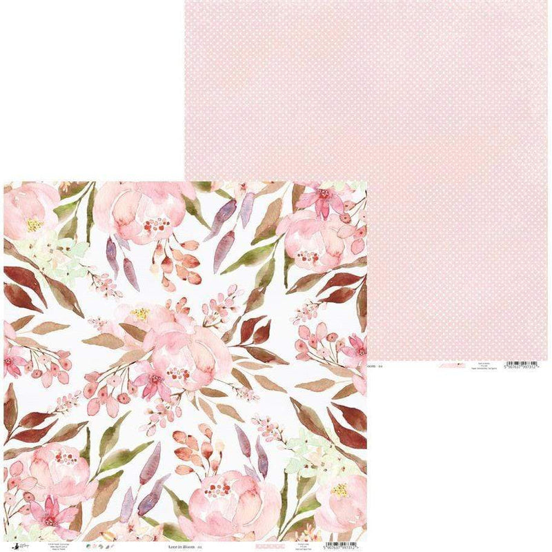 Pack paper piatek 15x15 24hp 13-253 love in bloom PIATEK TRYNASTEGO CENTROARTESANO