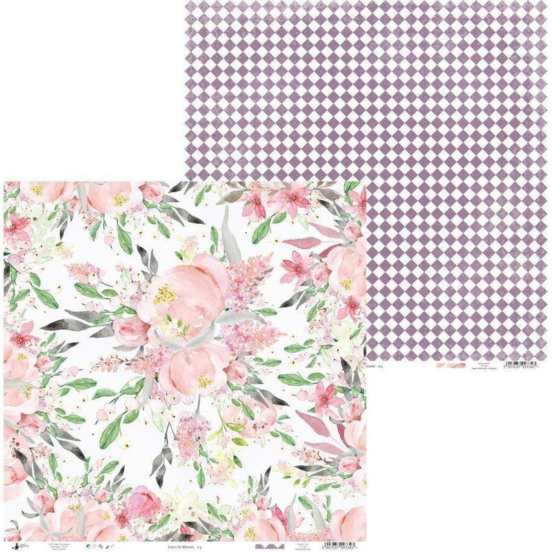 Pack paper piatek 30x30 12H P13-252 love in bloom PIATEK TRYNASTEGO CENTROARTESANO