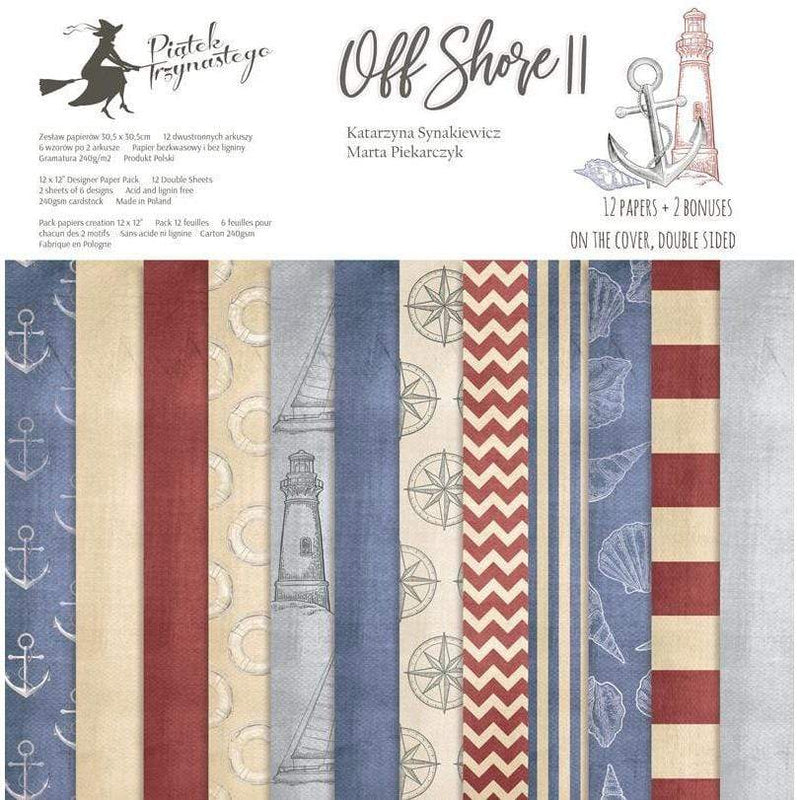 Pack paper piatek 30x30 12H P13-299 off shore II PIATEK TRYNASTEGO CENTROARTESANO
