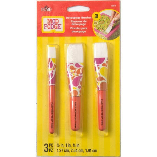 Mod Podge tres pinceles para decoupage  10615 PLAID CENTROARTESANO
