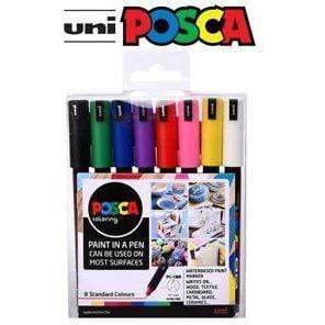 Uni Posca PC1MR basic case 8 colorsPOSCA — Centroartesano