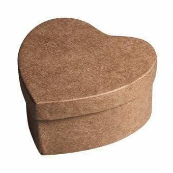 4 Cajas en forma de corazón papel mache 6x3 RAYHER CENTROARTESANO