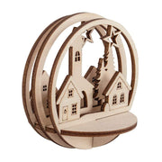 Adornos de madera 3D para bolas de metacrilato de 8cm "pueblo" 62884505 RAYHER CENTROARTESANO