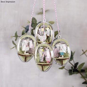 Adornos de madera 3D para huevos de metacrilato de 10cm RAYHER CENTROARTESANO