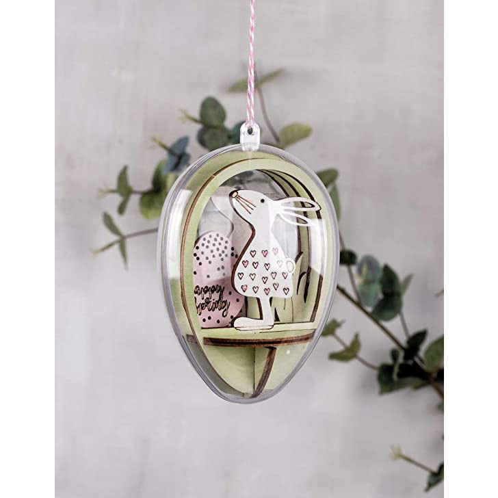 Adornos de madera 3D para huevos de metacrilato de 10cm RAYHER CENTROARTESANO