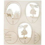 Adornos de madera 3D para huevos de metacrilato de 10cm RAYHER CENTROARTESANO