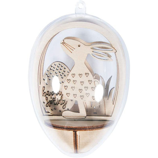 Adornos de madera 3D para huevos de metacrilato de 10cm RAYHER CENTROARTESANO