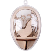 Adornos de madera 3D para huevos de metacrilato de 10cm Amigos de Pascua RAYHER CENTROARTESANO