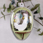 Adornos de madera 3D para huevos de metacrilato de 10cm Amigos de Pascua RAYHER CENTROARTESANO