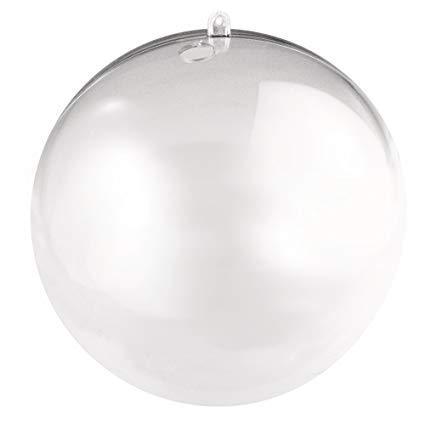 Bola metacrilato cristal dos partes con agujero 10cm 3945937 RAYHER CENTROARTESANO