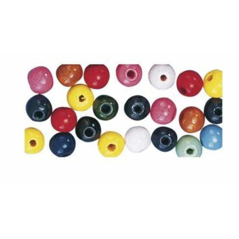 Bolas Alemanas de madera 12mm 1250449 amarillas, roja, azul, natural, verde variadas RAYHER CENTROARTESANO