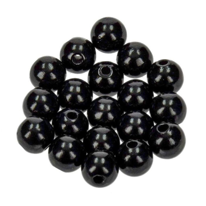 Bolas alemanas de madera 6mm negro